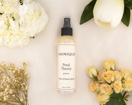 Petal Theory room and linen spray by Animique — pet-safe home fragrance